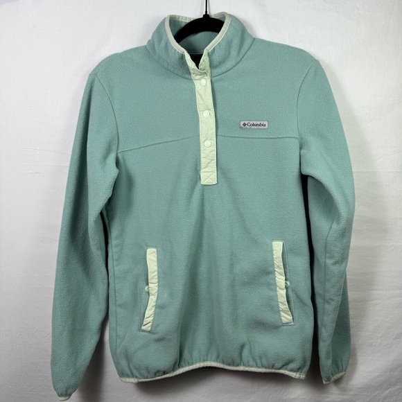 Columbia Jackets & Blazers - Columbia Green Fleece Pullover Womens Size S